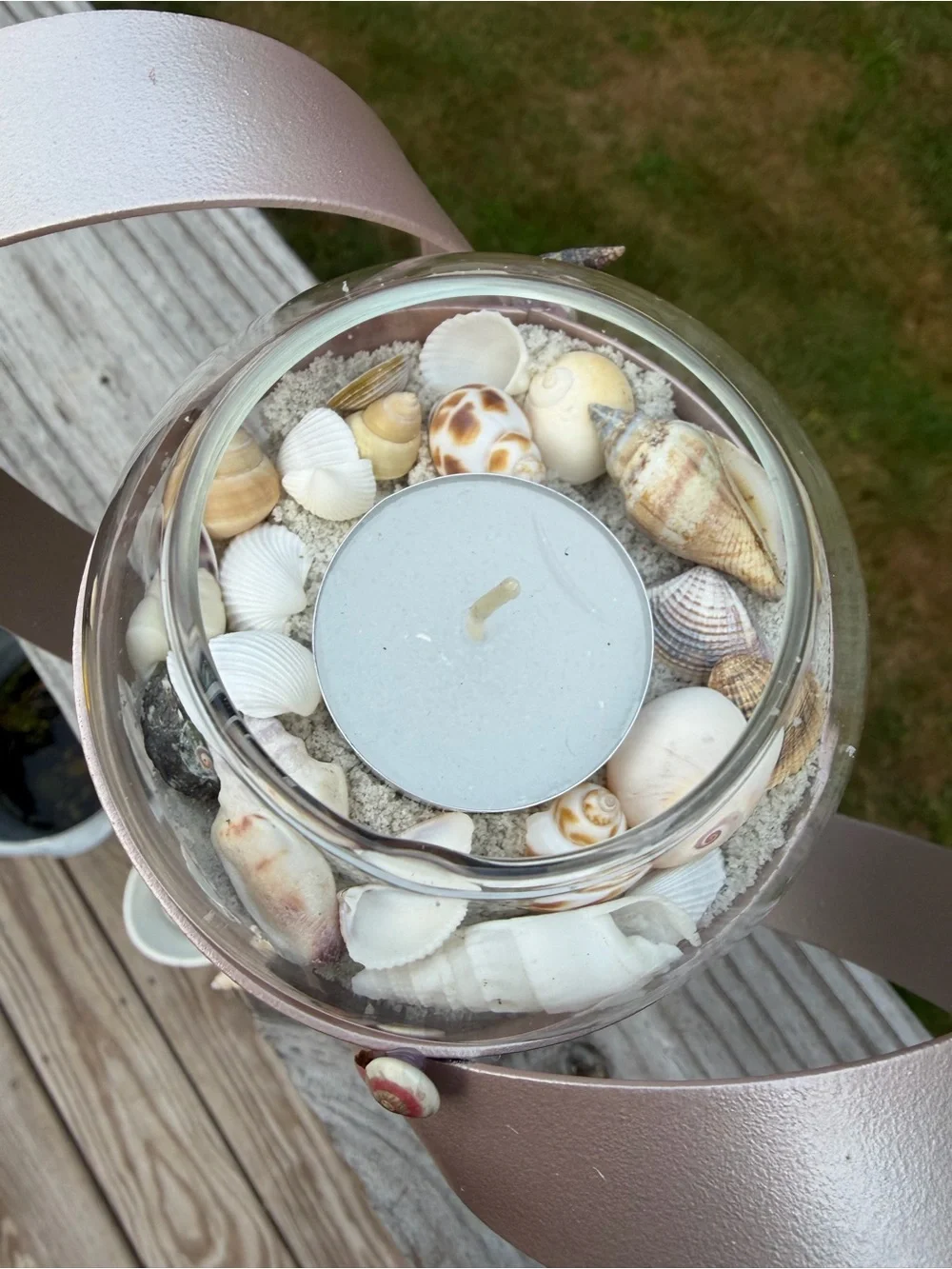Coastal Decor | Tealight Candle | SeaShell Sculpture